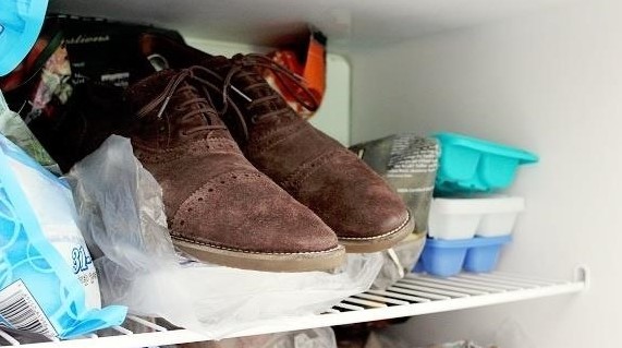 Put your shoes in the freezer