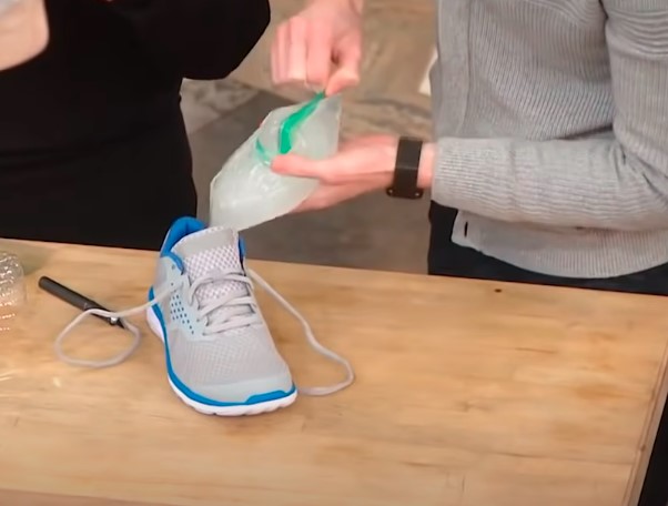 Scratch Your Sneakers Through An Ice Bag